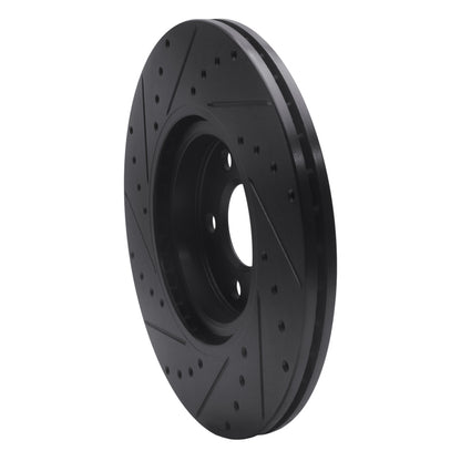 R1 Concepts R1 15-25 BMW 228I xDrive Gran Coupe Front Right Drilled & Slotted Black Brake Rotor