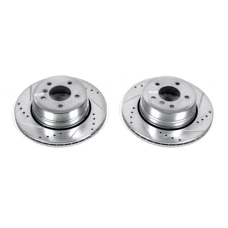 PowerStop Power Stop 06-07 BMW 525xi Rear Evolution Drilled & Slotted Rotors - Pair