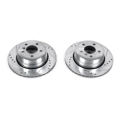 PowerStop Power Stop 06-07 BMW 525xi Rear Evolution Drilled & Slotted Rotors - Pair