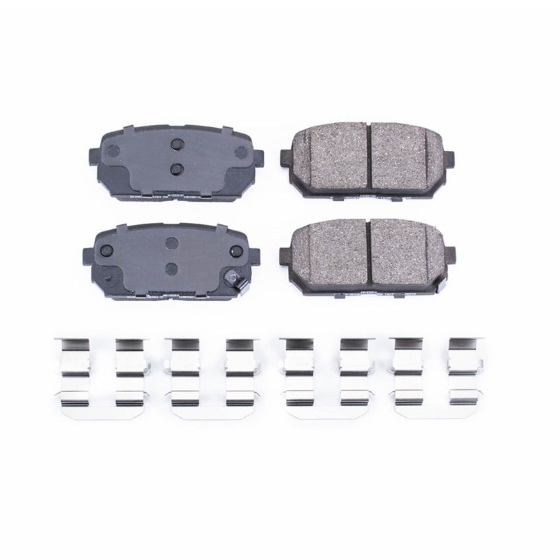 PowerStop Power Stop 07-12 Kia Rondo Rear Z17 Evolution Ceramic Brake Pads w/Hardware
