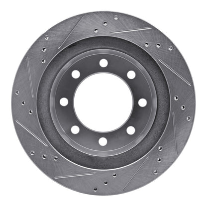 R1 Concepts R1 03-08 Dodge Ram 4000 (Mexico) Rear Right Drilled & Slotted Silver Brake Rotor