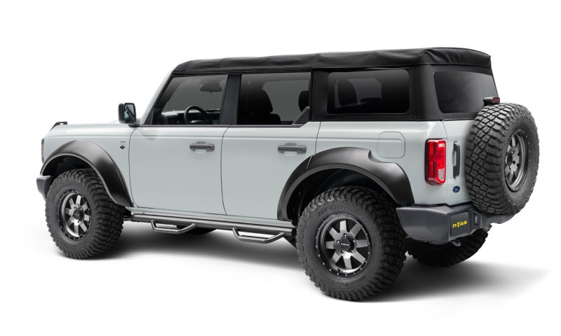 N-Fab Nerf Step 2021 Ford Bronco (4 Door) - Gloss Black - SRW - 3in