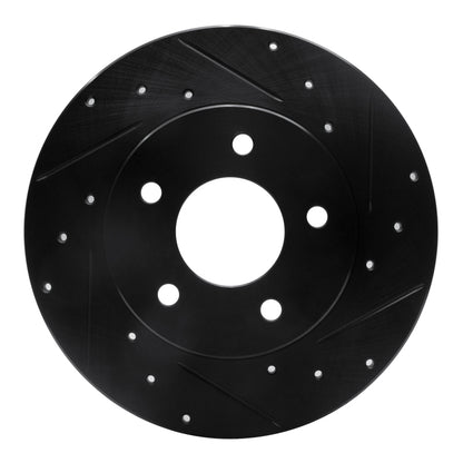 R1 Concepts R1 92-05 Buick Park Avenue Rear Right Drilled & Slotted Black Brake Rotor