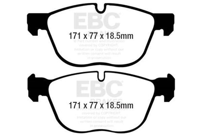 EBC 07-10 BMW X5 3.0 Greenstuff Front Brake Pads