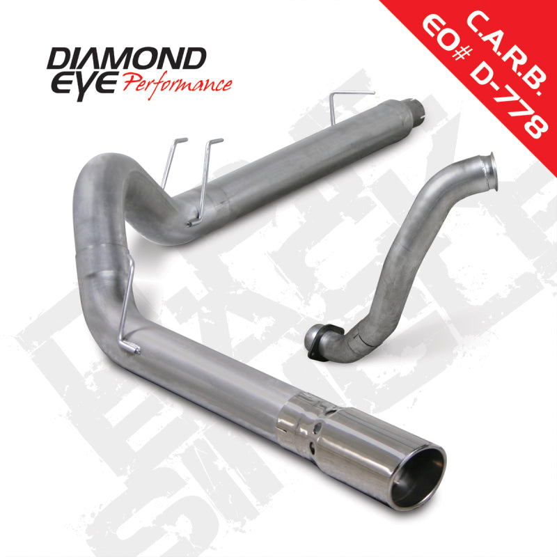 Diamond Eye Performance Diamond Eye KIT 5in DPF-BACK w/ DP Single AL 08-10 Ford 6.4L Powerstroke F250/F350