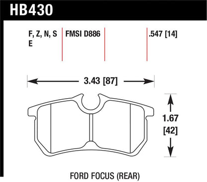 Hawk Performance Hawk HP+ Street Brake Pads