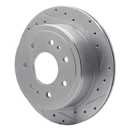 R1 Concepts R1 04-11 Ford F-150 RWD Rear Right Drilled & Slotted Silver Brake Rotor