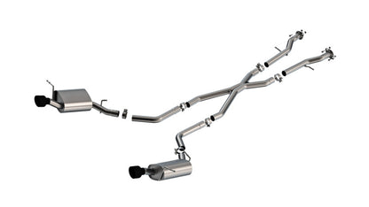 Borla 11-25 Dodge Durango 3.6L V6/5.7L V8 2+4WD S-Type Catback Exhaust - 4.5in Ceramic Black Tips
