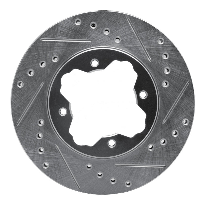R1 Concepts R1 90-97 Acura CL Front Right Drilled & Slotted Silver Brake Rotor