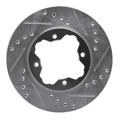 R1 Concepts R1 90-97 Acura CL Front Right Drilled & Slotted Silver Brake Rotor