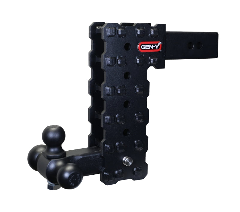 GEN-Y Hitch Gen-Y Phantom-X 2.5in Solid Shank 10in Drop 1.6K TW 16K Hitch w/GH-052 (No Flat Towing)