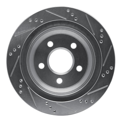 R1 Concepts R1 98-02 Chevrolet Camaro Rear Left Drilled & Slotted Silver Brake Rotor