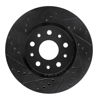 R1 Concepts R1 2002-2018 Dodge Sprinter 2500 Rear Left Drilled & Slotted Black Brake Rotor
