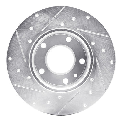 R1 Concepts R1 76-76 BMW 530I Front Right Drilled & Slotted Silver Brake Rotor