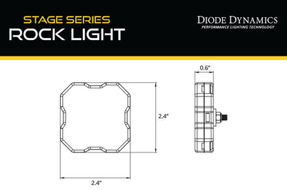 Diode Dynamics Stage Series RGBW LED Rock Light (Add-on 2-pack)