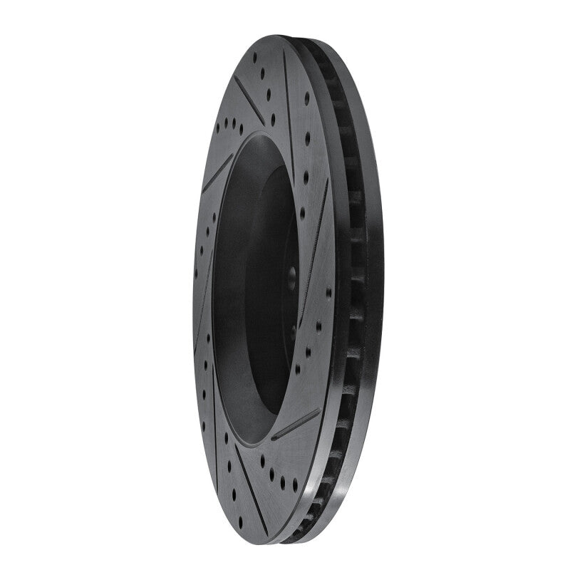 R1 Concepts R1 2002-2018 Dodge Sprinter 2500 Rear Left Drilled & Slotted Black Brake Rotor