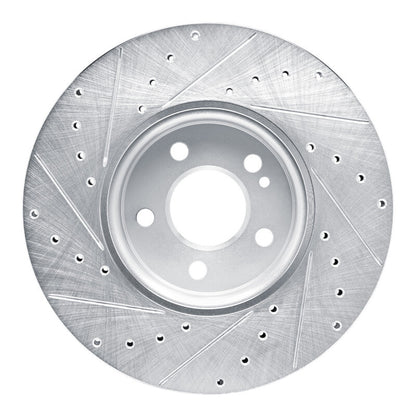 R1 Concepts R1 19-26 Mercedes-Benz A220 Front Right Drilled & Slotted Silver Brake Rotor