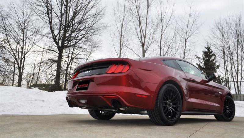 CORSA Performance Corsa 2015-2017 Ford Mustang GT 5.0 3in Axle Back Exhaust Black Dual 4.5in Tip Sport