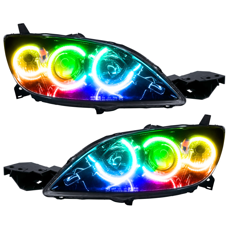 ORACLE Lighting Oracle Mazda 3 04-09 Halo Kit - ColorSHIFT w/o Controller