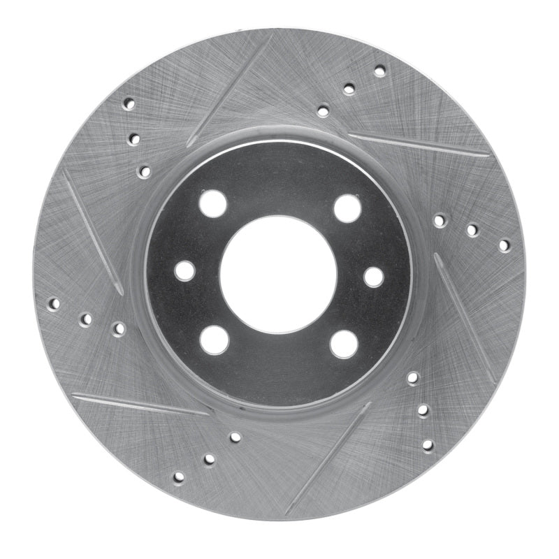 R1 Concepts R1 09-19 Dodge Vision (Mexico) Front Left Drilled & Slotted Silver Brake Rotor