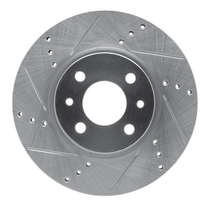 R1 Concepts R1 09-19 Dodge Vision (Mexico) Front Left Drilled & Slotted Silver Brake Rotor