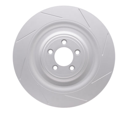 DFC 08-09 Jaguar XKR Left Front GeoSPEC Coated Rotor - Slotted