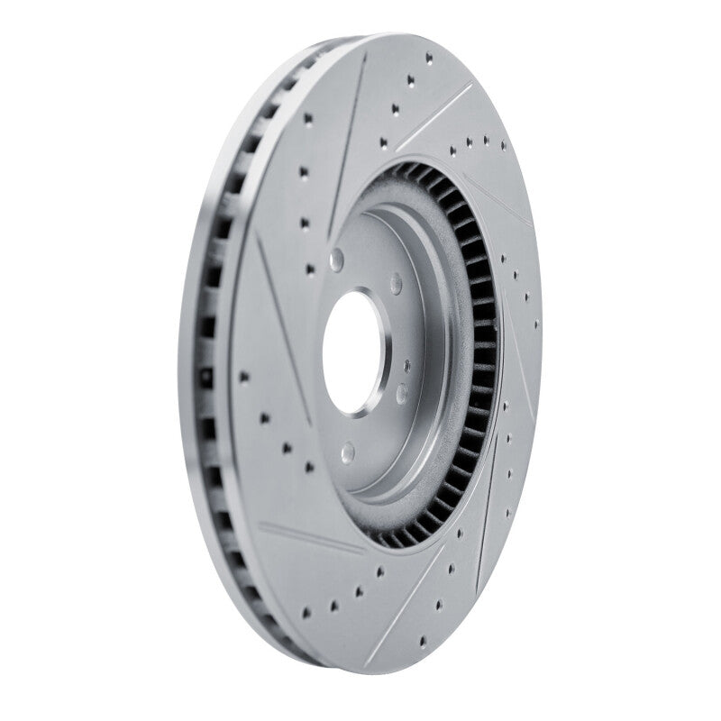 R1 Concepts R1 21-26 Hyundai SONATA Front Right Drilled & Slotted Silver Brake Rotor