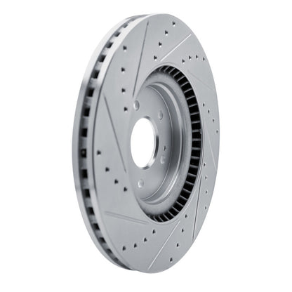 R1 Concepts R1 21-26 Hyundai SONATA Front Right Drilled & Slotted Silver Brake Rotor