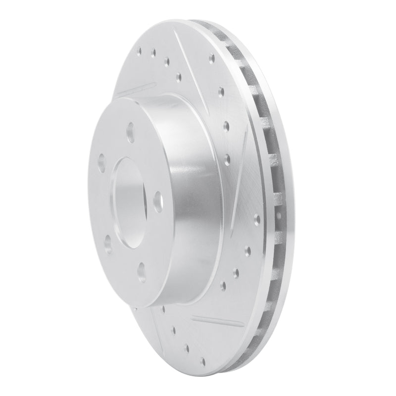 R1 Concepts R1 95-02 Ford Ranger (USA/Canada) Front Right Drilled & Slotted Silver Brake Rotor