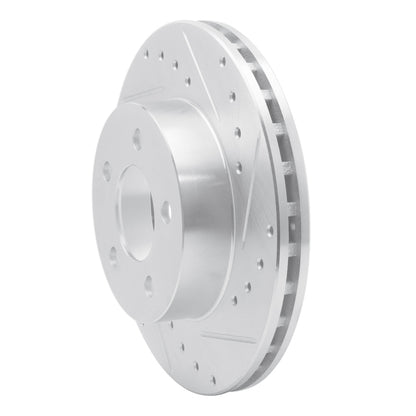 R1 Concepts R1 95-02 Ford Ranger (USA/Canada) Front Right Drilled & Slotted Silver Brake Rotor