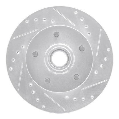 R1 Concepts R1 1967-1974 Buick GS 400 Front Right Drilled & Slotted Silver Brake Rotor