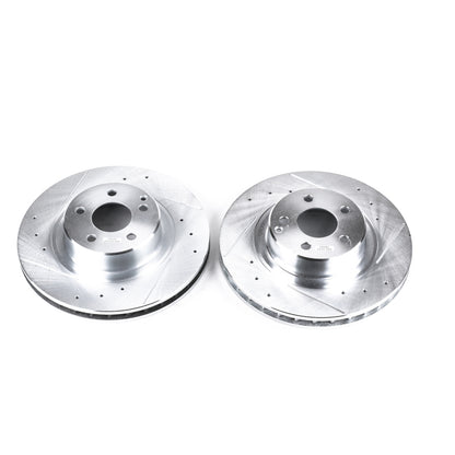 PowerStop Power Stop 99-03 Mercedes-Benz CL500 Front Evolution Drilled & Slotted Rotors - Pair