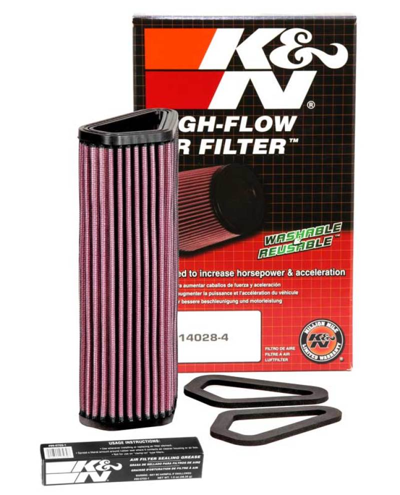 K&N Engineering K&N 07-12 Ducati 1098/1098S/1098R/848 848/1198S/Streetfighter/848 Evo/Diavel Replacement Air Filter