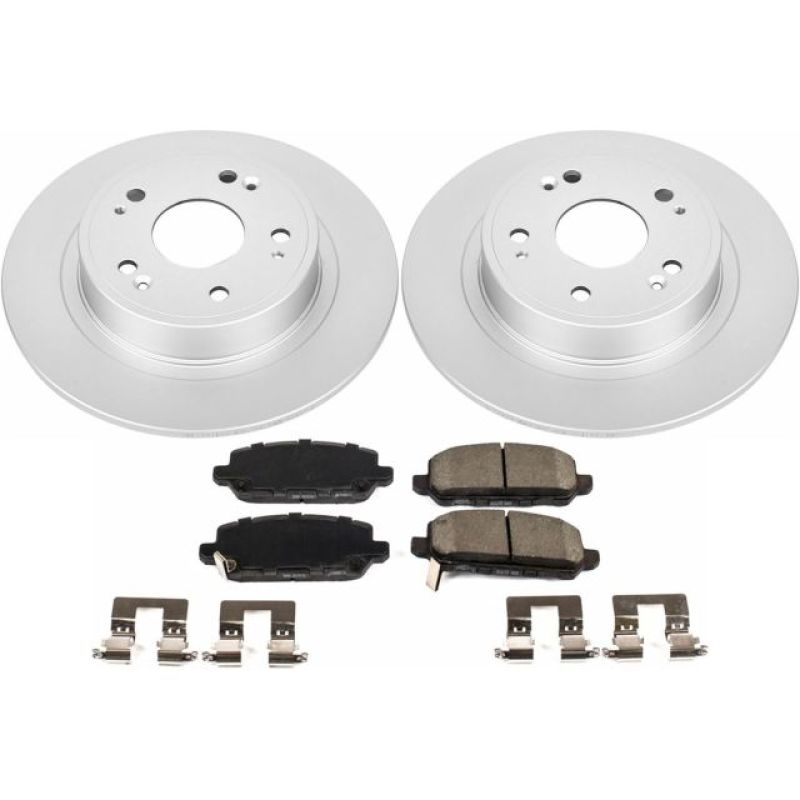 PowerStop Power Stop 16-18 Honda HR-V Rear Z17 Evolution Geomet Coated Brake Kit