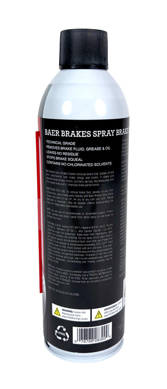 Baer Brakes Spray Brake Cleaner Non-Chlorinated Technical Grade 130Z - 12 Case (Aerosol)
