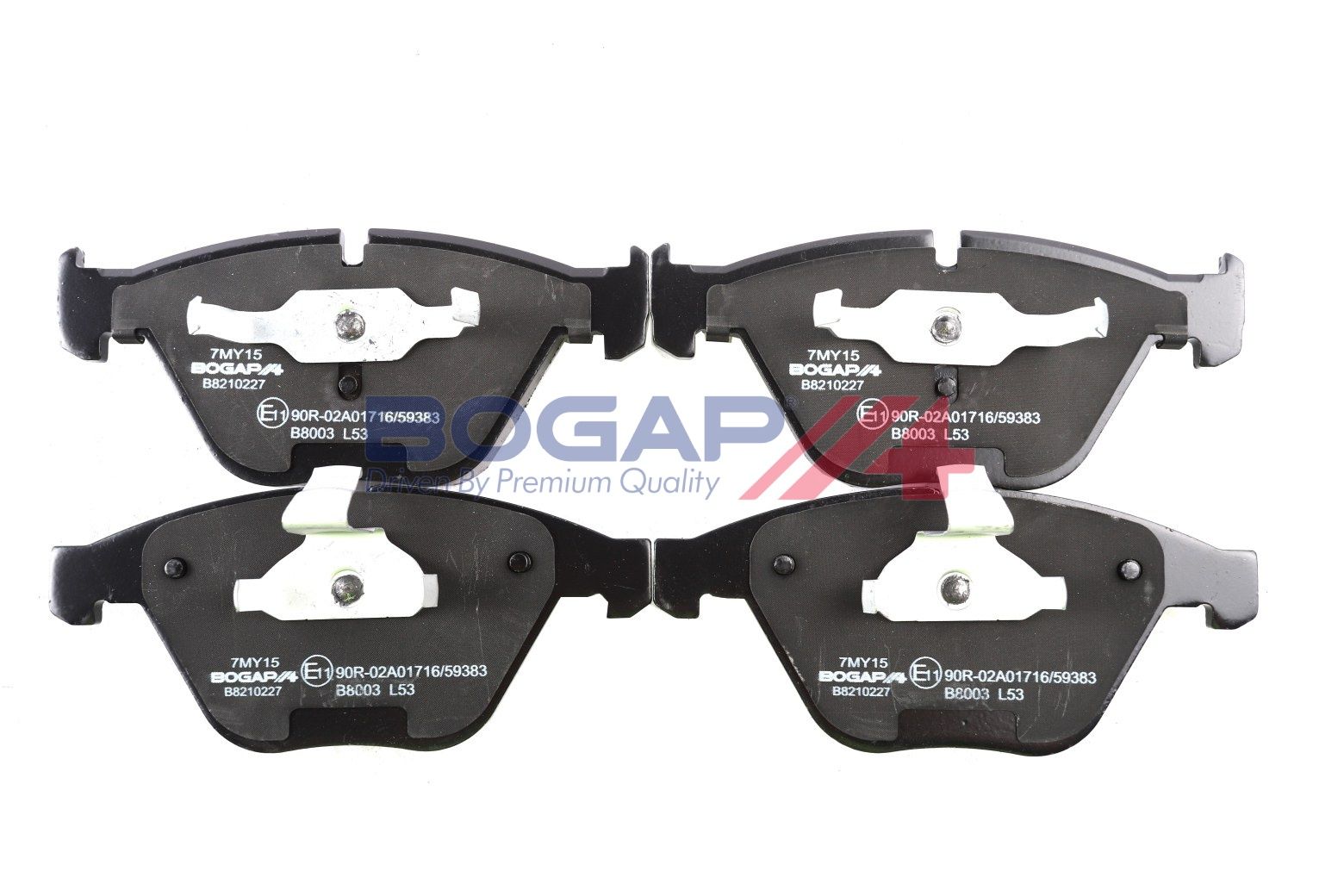 BOGAP B8210227 Brake Pad Set, Disc Brake