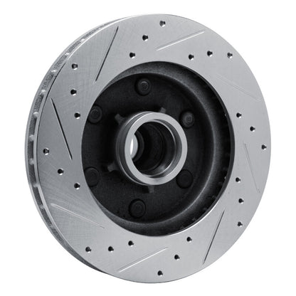 R1 Concepts R1 88-96 Chevrolet C2500 Front Right Drilled & Slotted Silver Brake Rotor