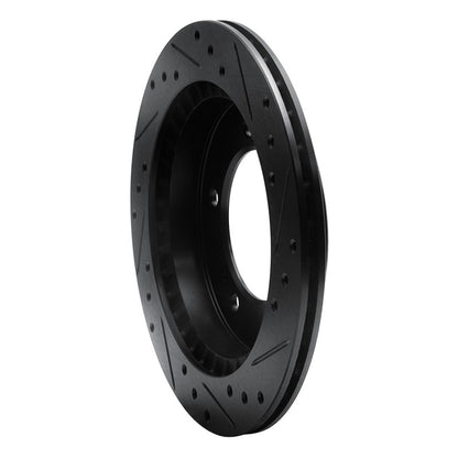 R1 Concepts R1 91-98 Chevrolet Tracker Front Left Drilled & Slotted Black Brake Rotor