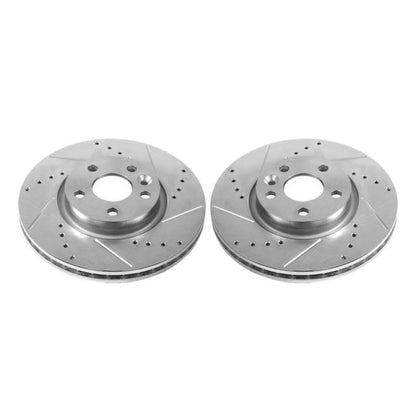 PowerStop Power Stop 12-15 Land Rover Range Rover Evoque Front Evolution Drilled & Slotted Rotors - Pair