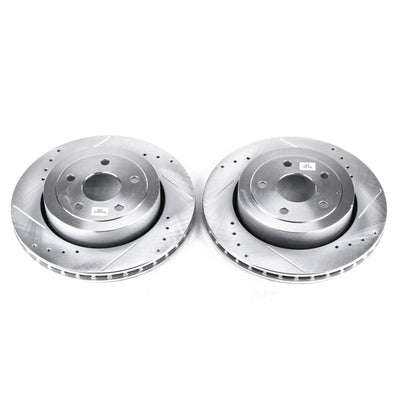 PowerStop Power Stop 06-10 Jeep Grand Cherokee Rear Evolution Drilled & Slotted Rotors - Pair