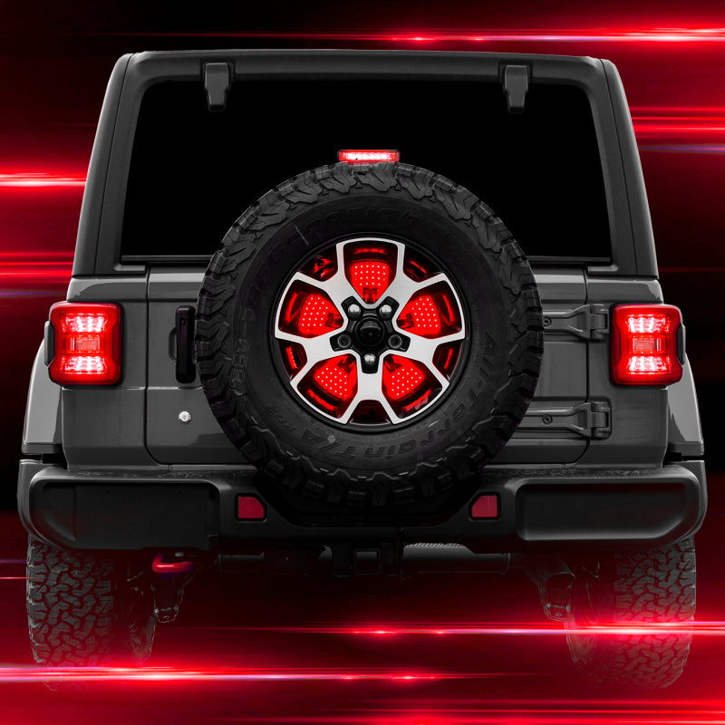 XKGLOW XK Glow Jeep 5th Wheel Light w/ Brake, Running, Reverse and Turn Signal Lights