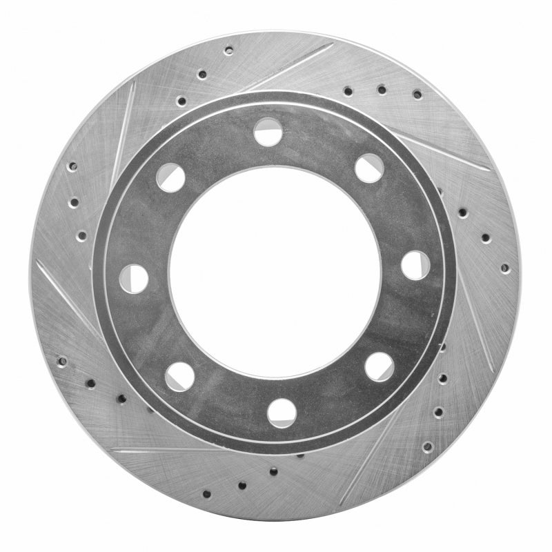 R1 Concepts R1 05-12 Ford F-250 2WD (Super Duty) Rear Left Drilled & Slotted Silver Brake Rotor