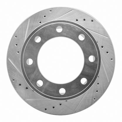 R1 Concepts R1 05-12 Ford F-250 2WD (Super Duty) Rear Left Drilled & Slotted Silver Brake Rotor
