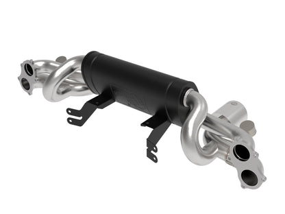 aFe MACHForce XP 2.25in-2.5in 304SS Exhaust Cat-Back 20-22 Porsche Cayman GT4 (718) - Carbon Tips