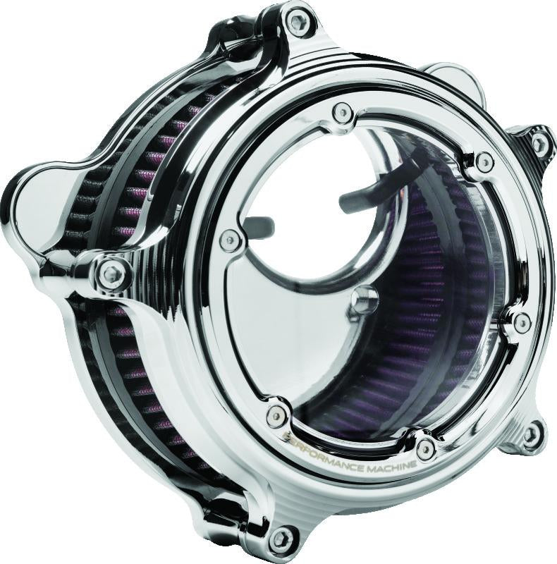 Performance Machine Vision Air Cleaner W/Bezel - Chrome