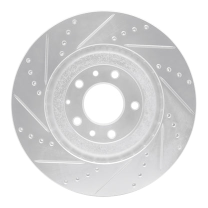 R1 Concepts R1 04-11 Mazda RX-8 Front Right Drilled & Slotted Silver Brake Rotor