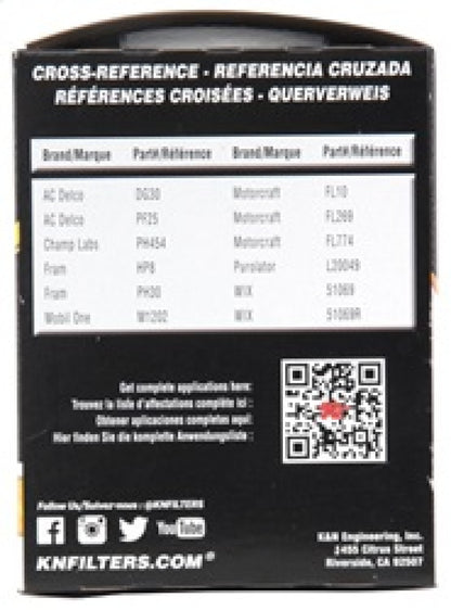 K&N Engineering K&N Oil Filter OIL FILTER; AUTOMOTIVE