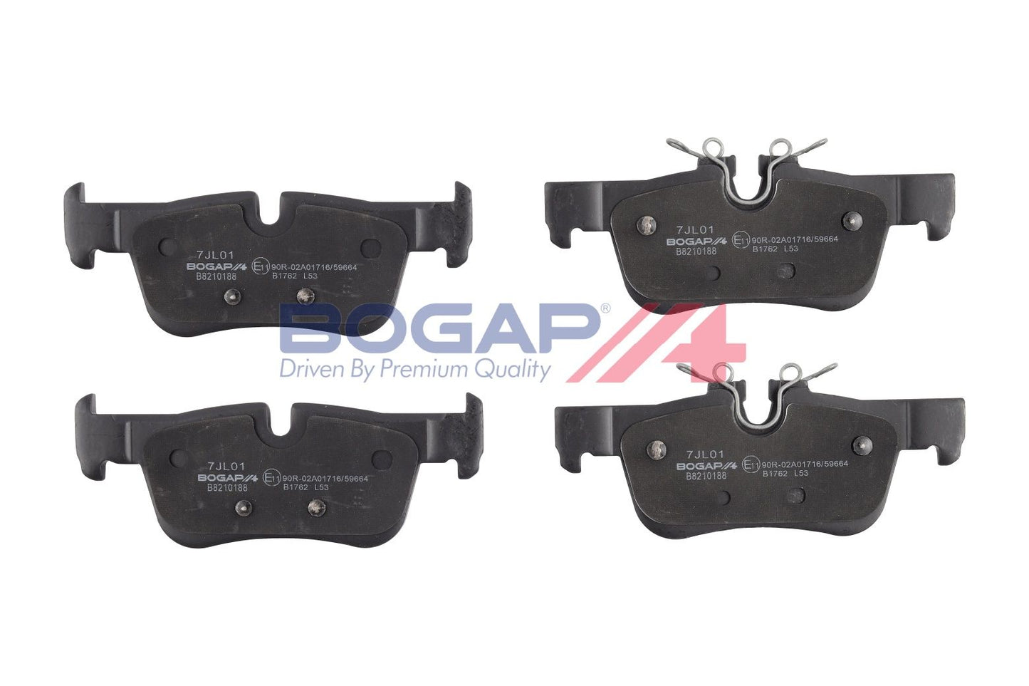 BOGAP B8210188 Brake Pad Set, Disc Brake