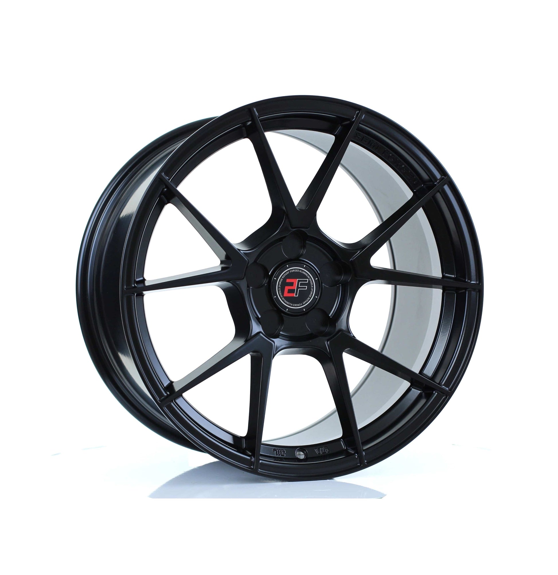 2FORGE ZF6 Matte Black 18x10 5X120 76mm CB Alloy Wheel