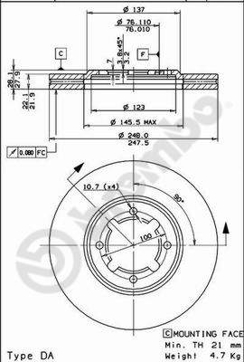HANS PRIES HP500953 Disc Brake Caliper Repair Kit